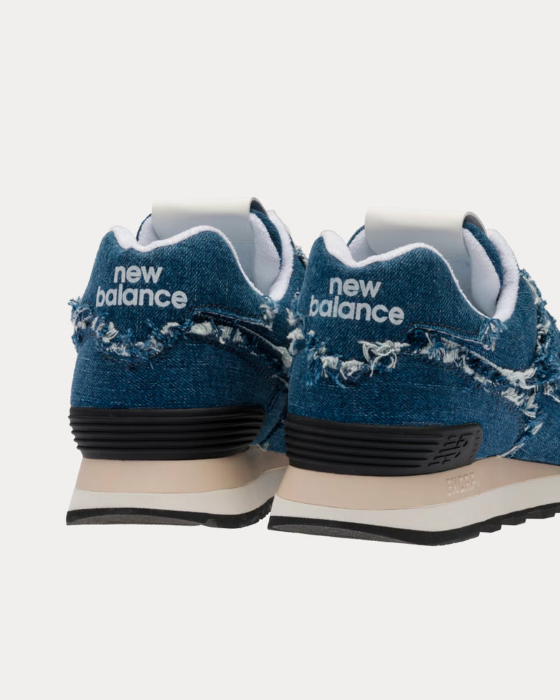 New Balance x Miu Miu 574 Denim Blue Low Top Sneakers - 4