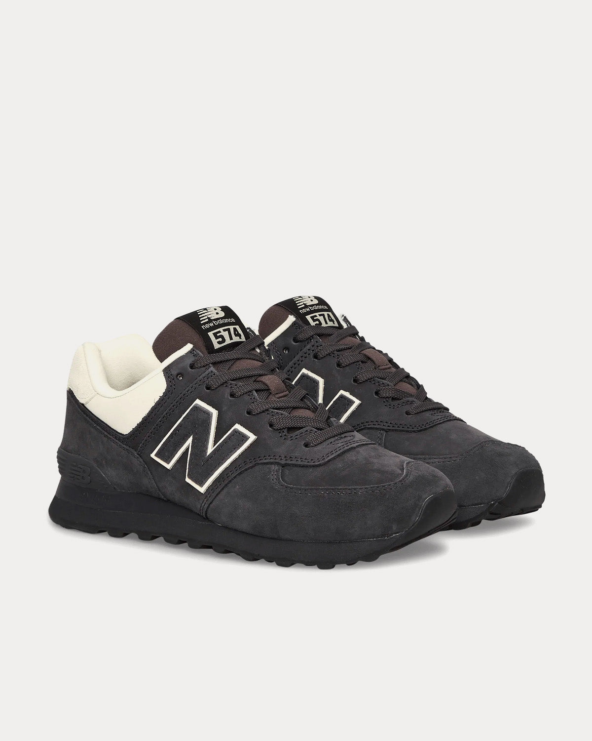 New Balance x Junya Watanabe 574 Suede Grey Low Top Sneakers - 2