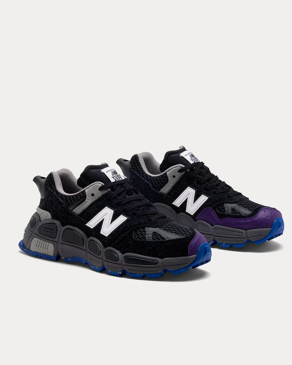 New Balance x Salehe Bembury 574 Yurt Black Low Top Sneakers - 3