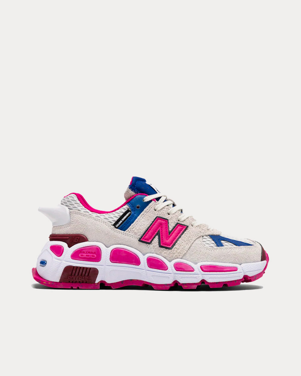 New Balance x Salehe Bembury 574 Yurt White / Pink Low Top Sneakers - 1