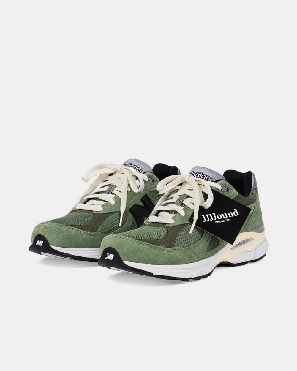 New Balance x Jjjjound MADE 990v3 Olive Low Top Sneakers - 3