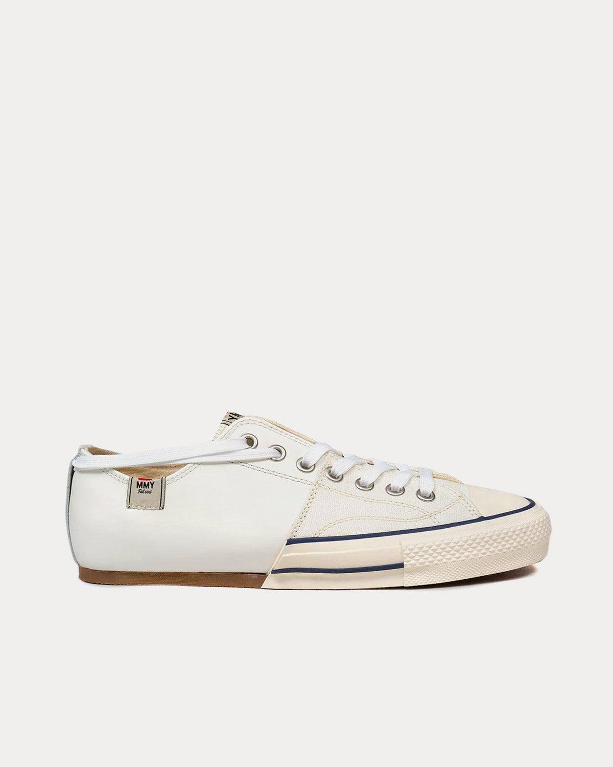 Bowling Shoe Leather White Low Top Sneakers