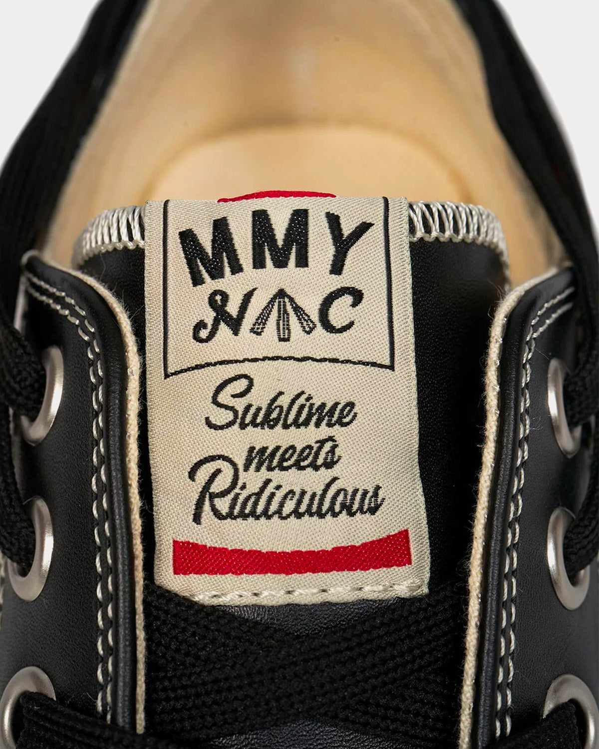 Mihara Yasuhiro X Nigel Cabourn Bowling Shoe Leather Black Low Top Sneakers - 5