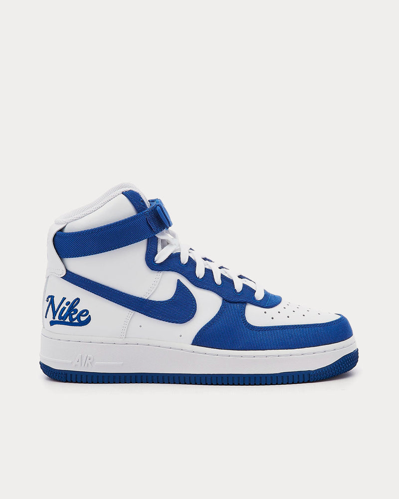 Nike Air Force 1 High '07 Emb White / Blue Rush High Top Sneakers - 1