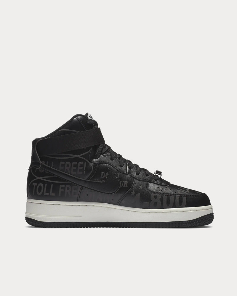 Nike Air Force 1 High '07 Premium Black High Top Sneakers - 1