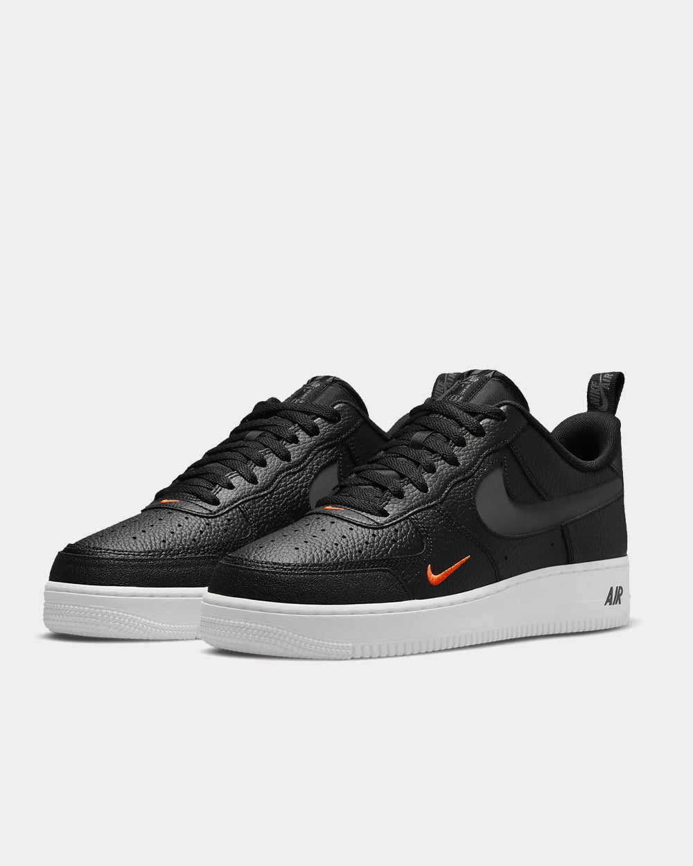 Nike Air Force 1 LV8 Black / Total Orange / White / Smoke Grey Low Top Sneakers - 2