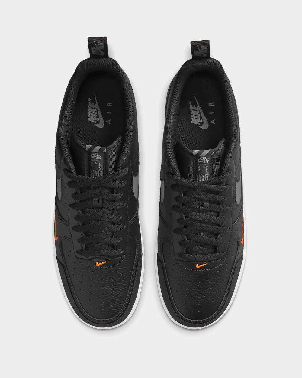 Nike Air Force 1 LV8 Black / Total Orange / White / Smoke Grey Low Top Sneakers - 3