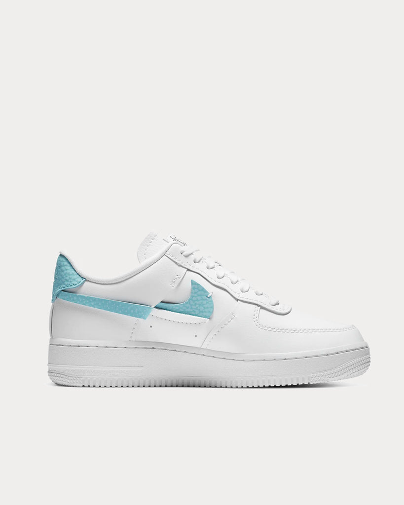 Nike Air Force 1 LXX White Pink and Aqua Low Top Sneakers Sneak