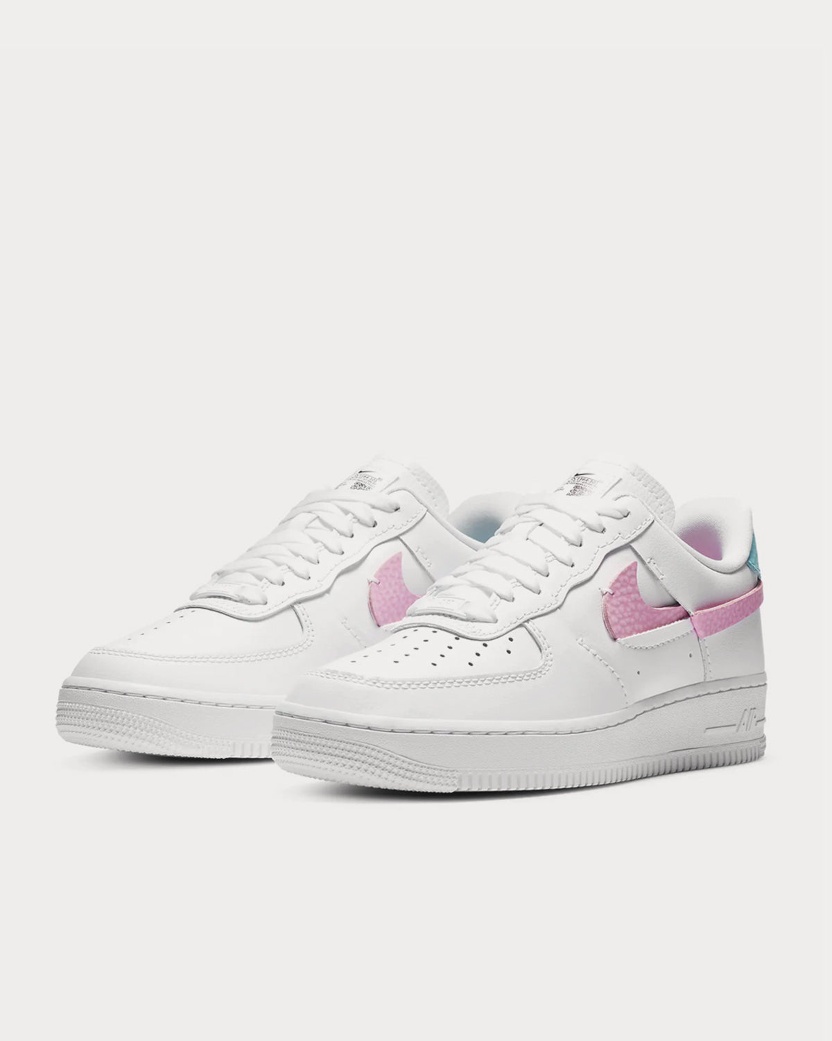 Nike Air Force 1 LXX White, Pink and Aqua Low Top Sneakers - 2