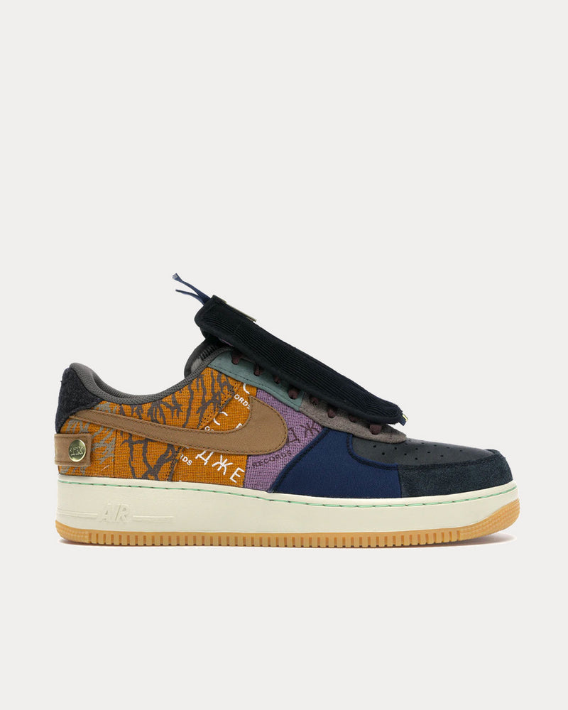 Nike x Travis Scott Air Force 1 Low Travis Scott Cactus Jack Multi Low Top Sneakers - 1