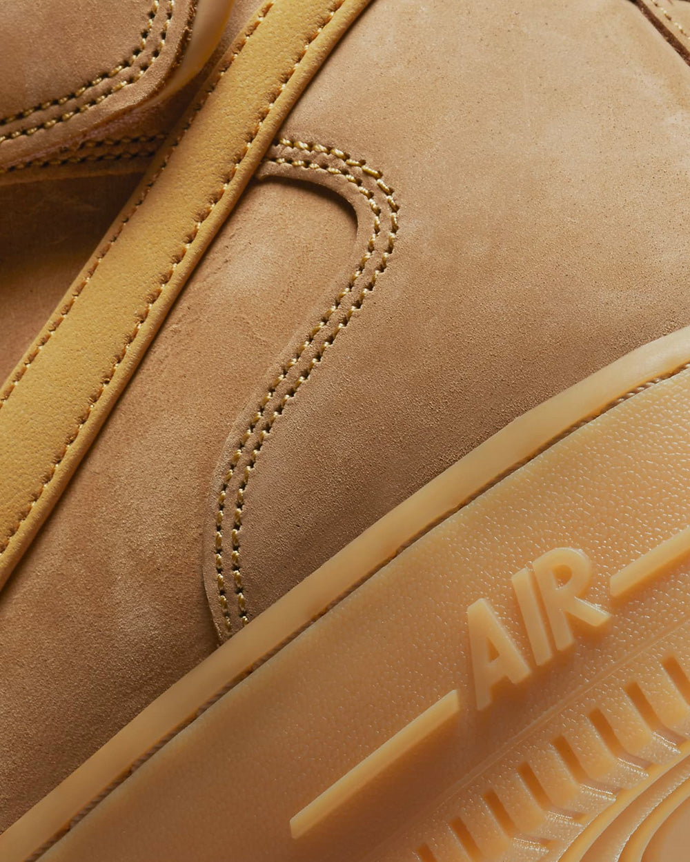 Nike Air Force 1 Mid '07 Flax / Gum Light Brown / Black / Wheat ...