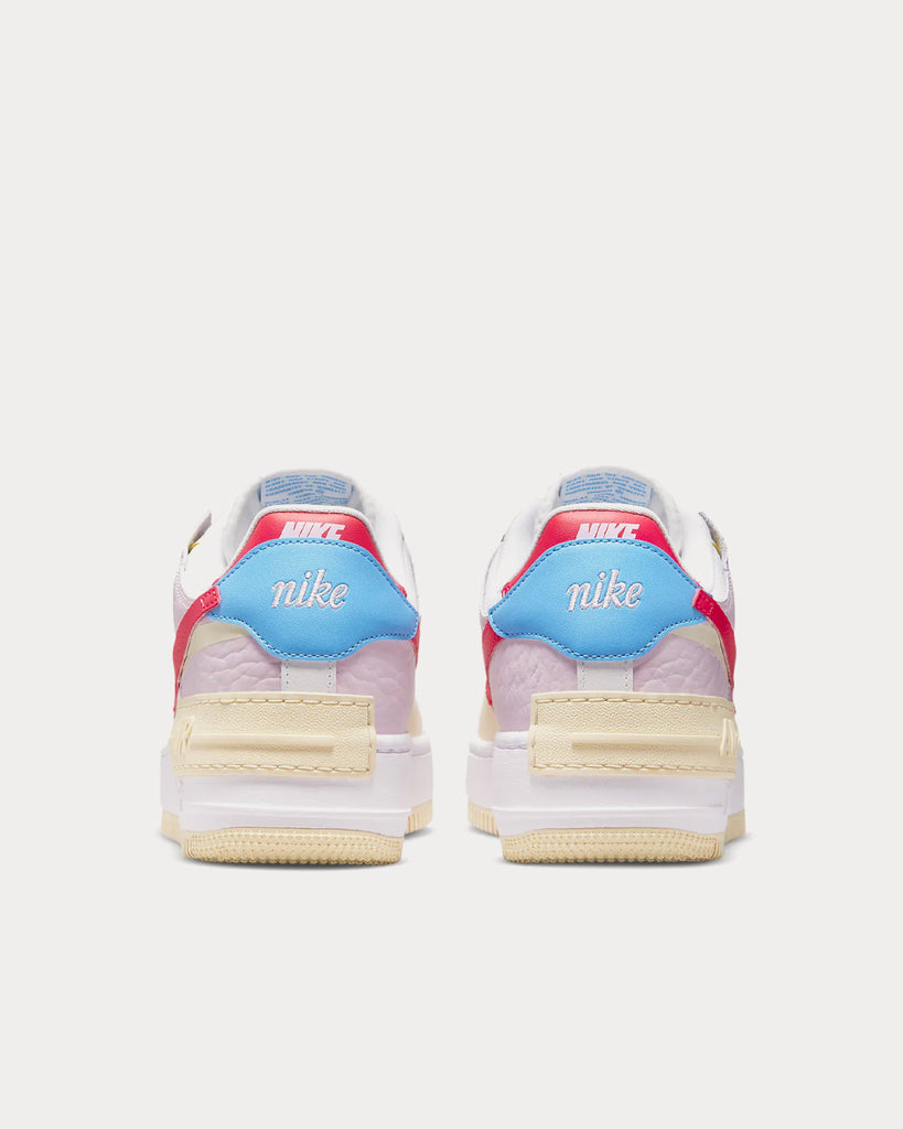 Nike Air Force 1 Shadow Sneakers in Soft Pink and Blue Burgundy Mix