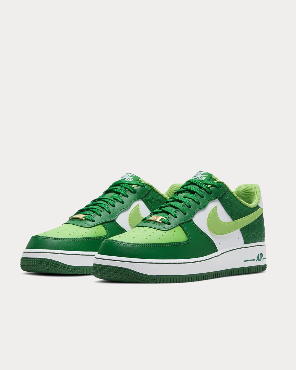 Nike Air Force 1 '07 Pine Green/White/Metallic Gold/Mean Green Low Top Sneakers - 2