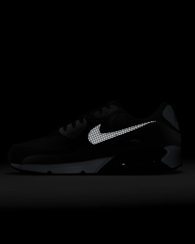 Nike Air Max 90 Black / Iron Grey / Particle Grey / Reflect Silver Low Top Sneakers - 6