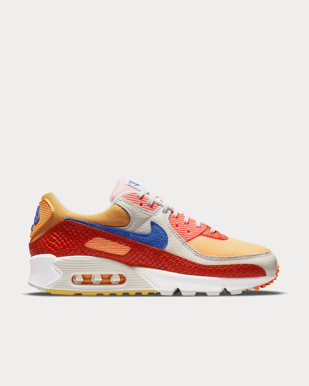 Nike Air Max 90 Campfire Orange / Sail / Laser Orange / Racer Blue Low Top Sneakers - 1