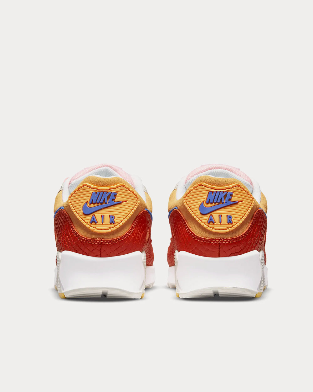 Nike Air Max 90 Campfire Orange / Sail / Laser Orange / Racer Blue Low Top Sneakers - 4