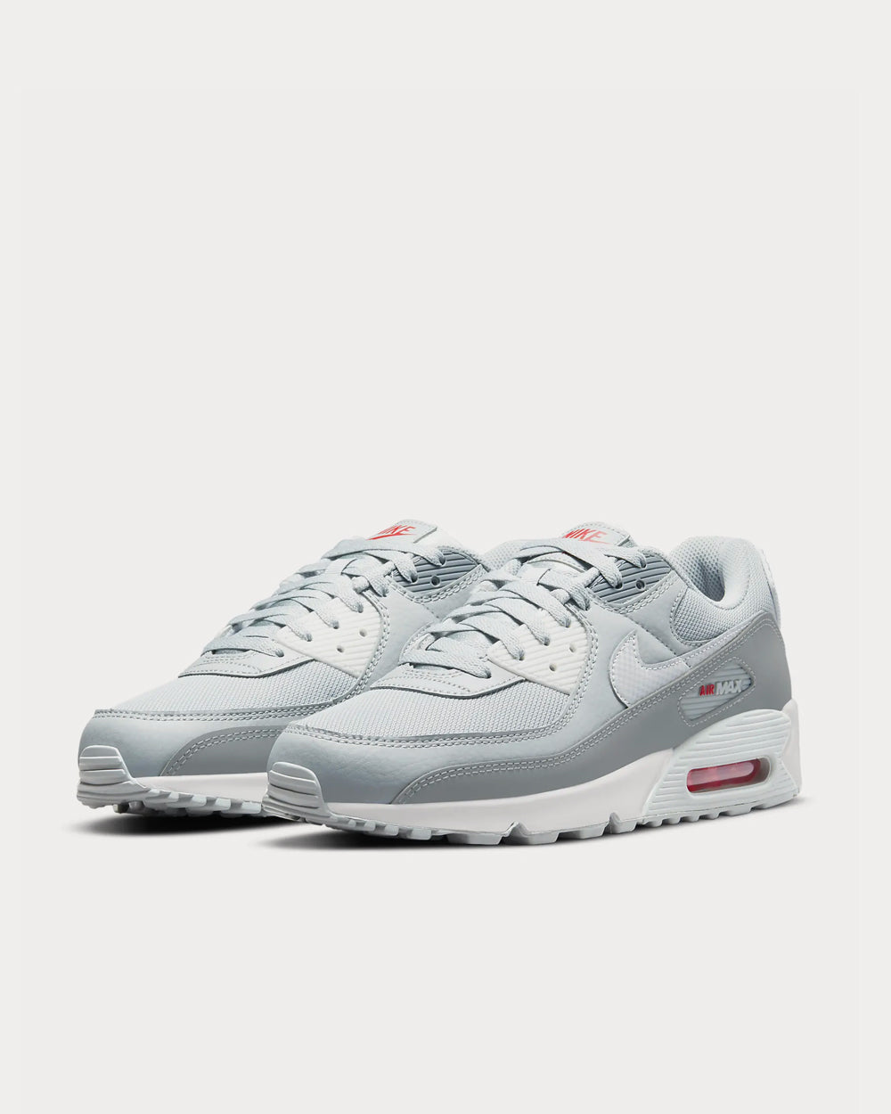 Nike Air Max 90  Light Smoke Grey / Smoke Grey / Photon Dust / Reflect Silver Low Top Sneakers - 2