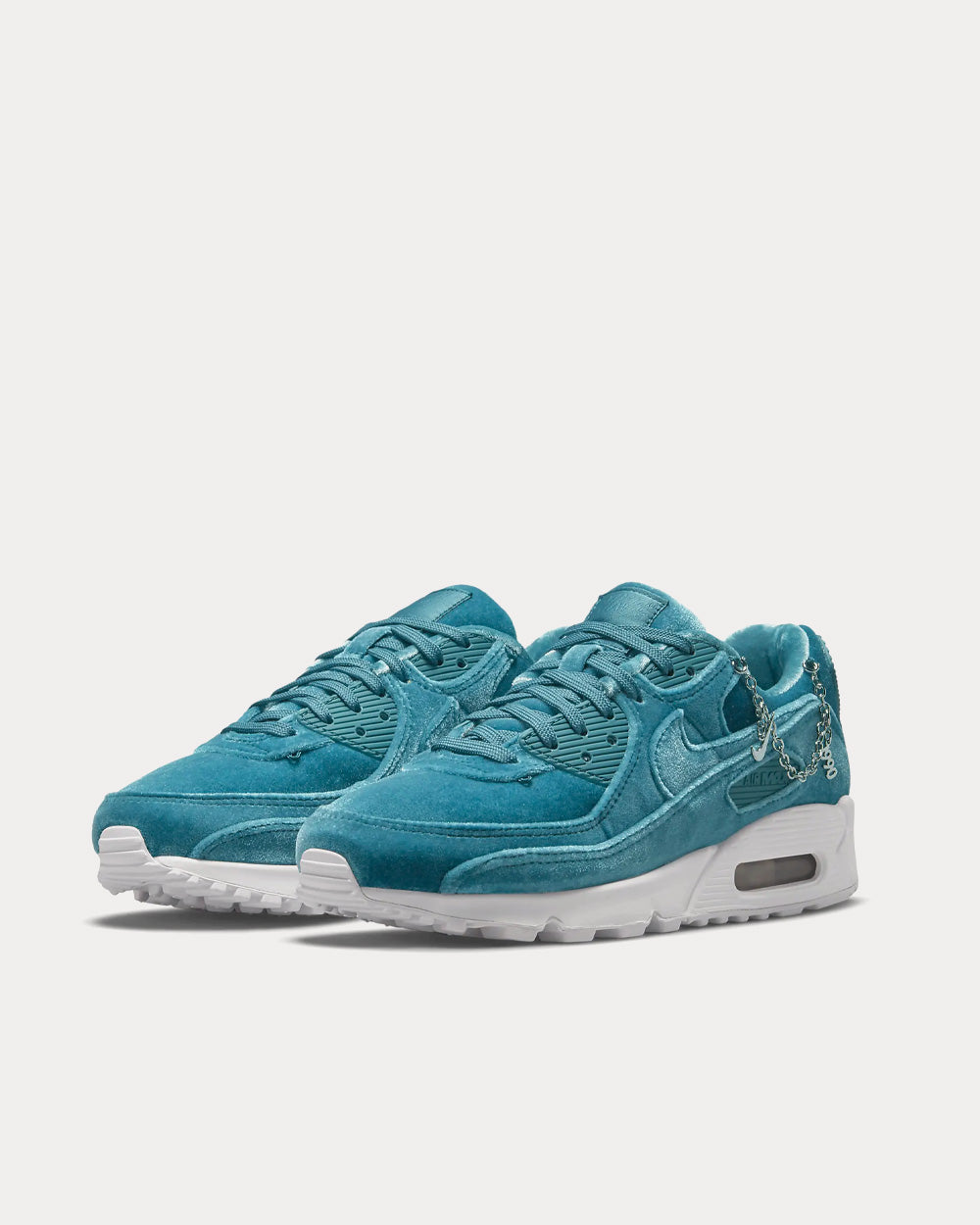 Nike Air Max 90 Premium Ash Green / Metallic Silver / White / Ash Green Low Top Sneakers - 3