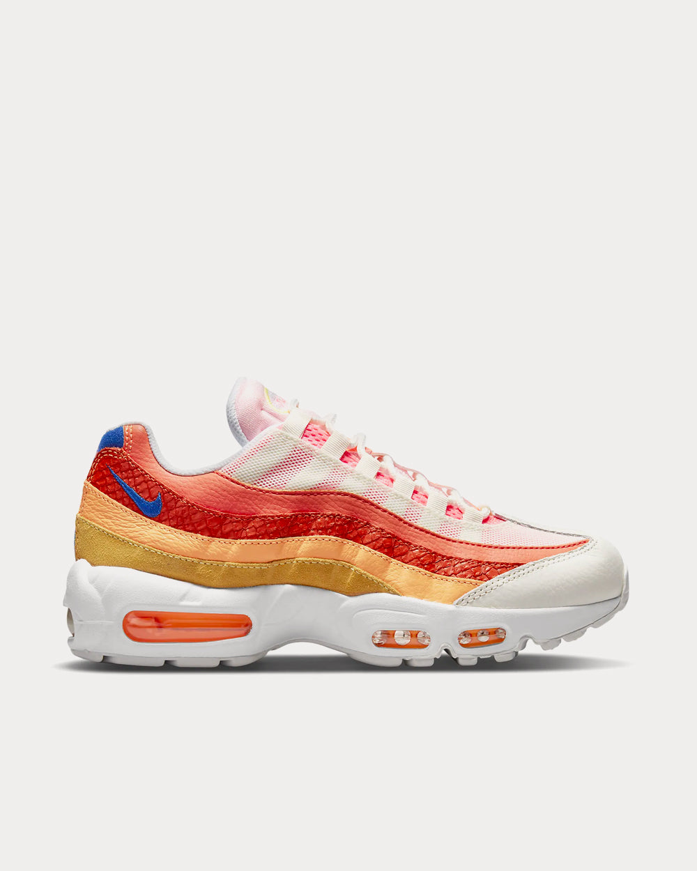 Nike Air Max 95 Campfire Orange / Sail / Laser Orange / Racer Blue Low Top Sneakers - 1