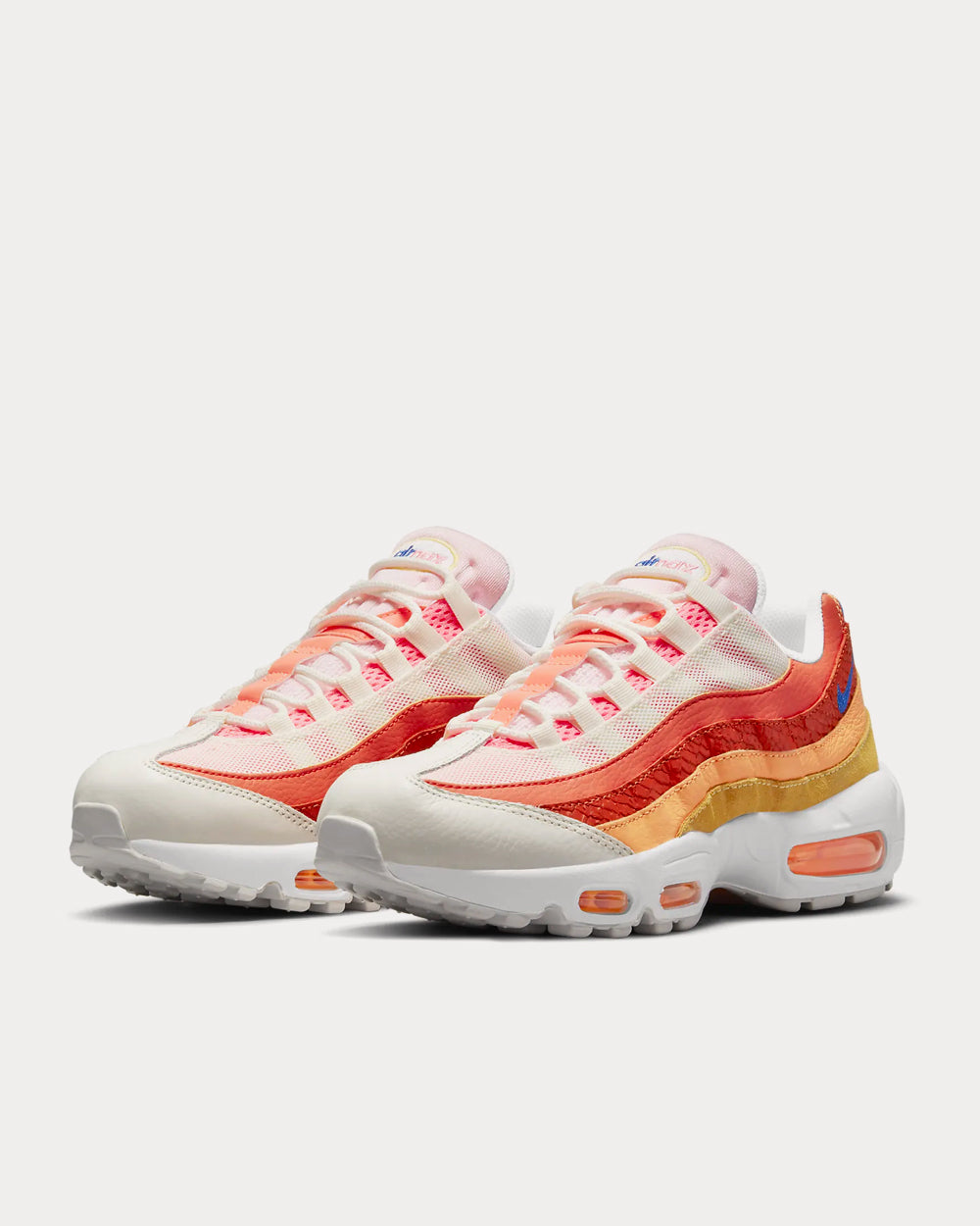 Nike Air Max 95 Campfire Orange / Sail / Laser Orange / Racer Blue Low Top Sneakers - 2