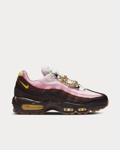 Nike Air Max 95 Velvet Brown / Light British Tan / Baroque Brown / Opti Yellow Low Top Sneakers