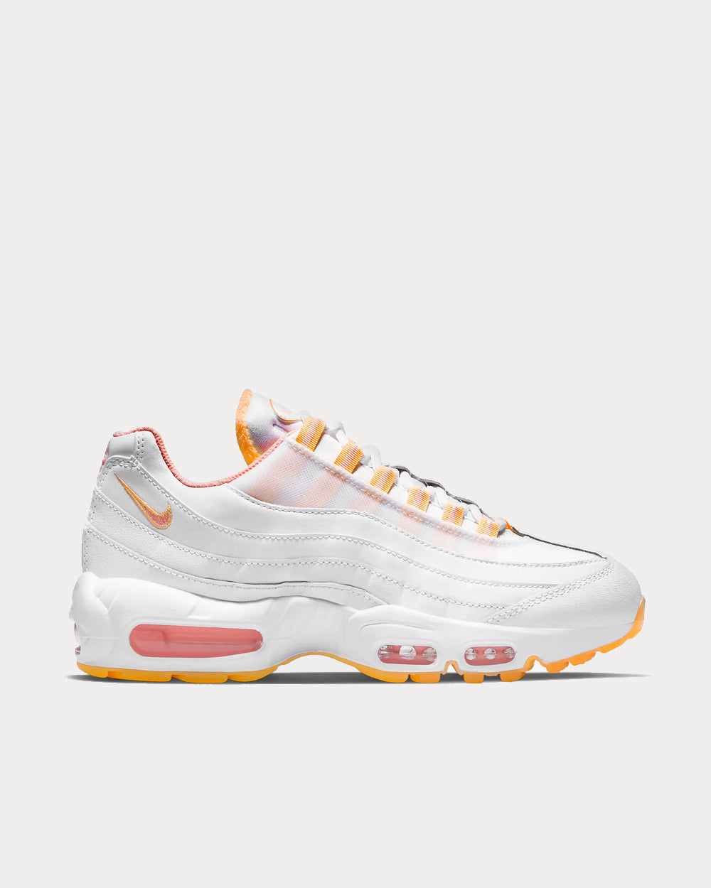 Nike Air Max 95 White / Melon Tint / Arctic Punch Low Top Sneakers - 1