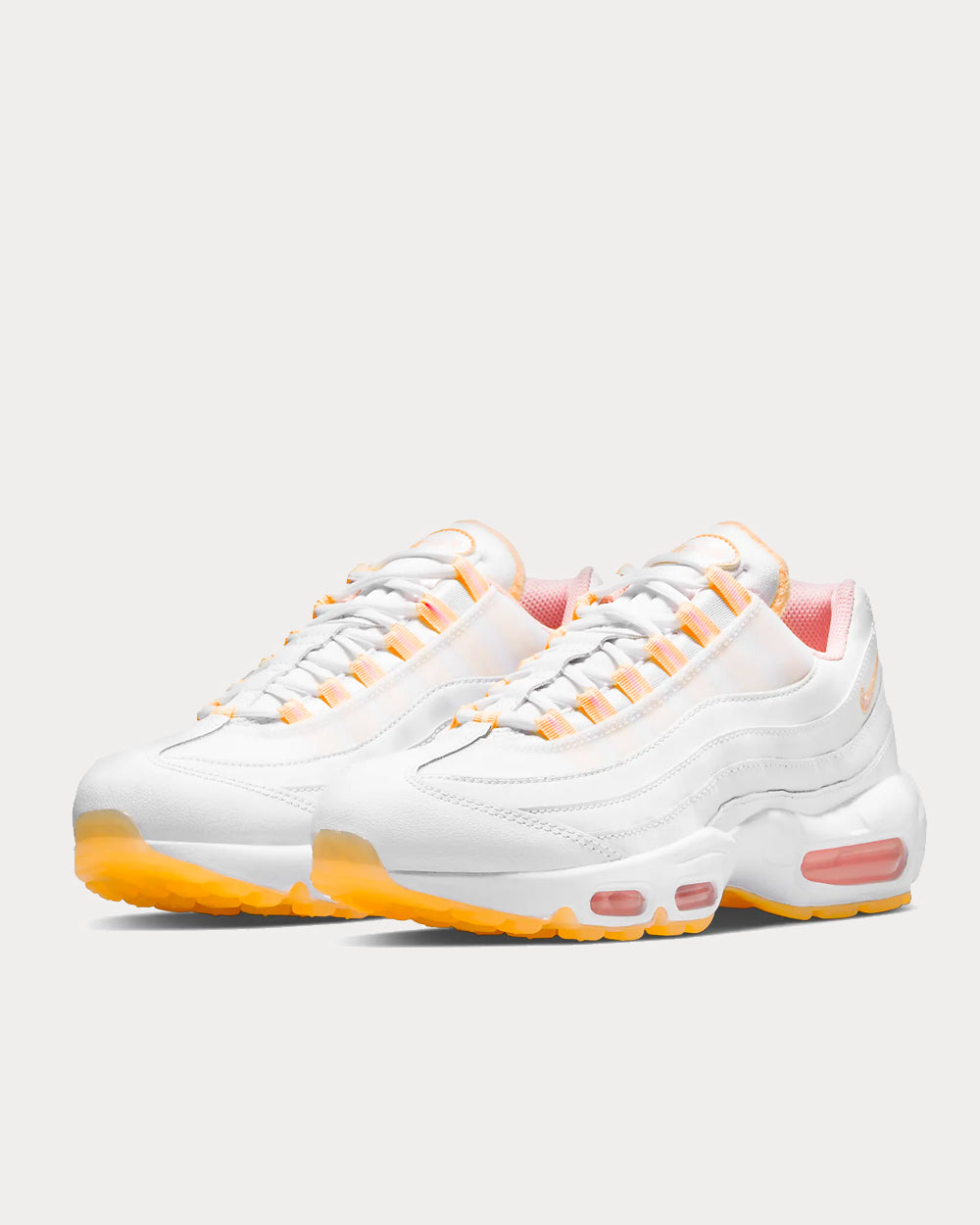 Nike Air Max 95 White / Melon Tint / Arctic Punch Low Top Sneakers - 2