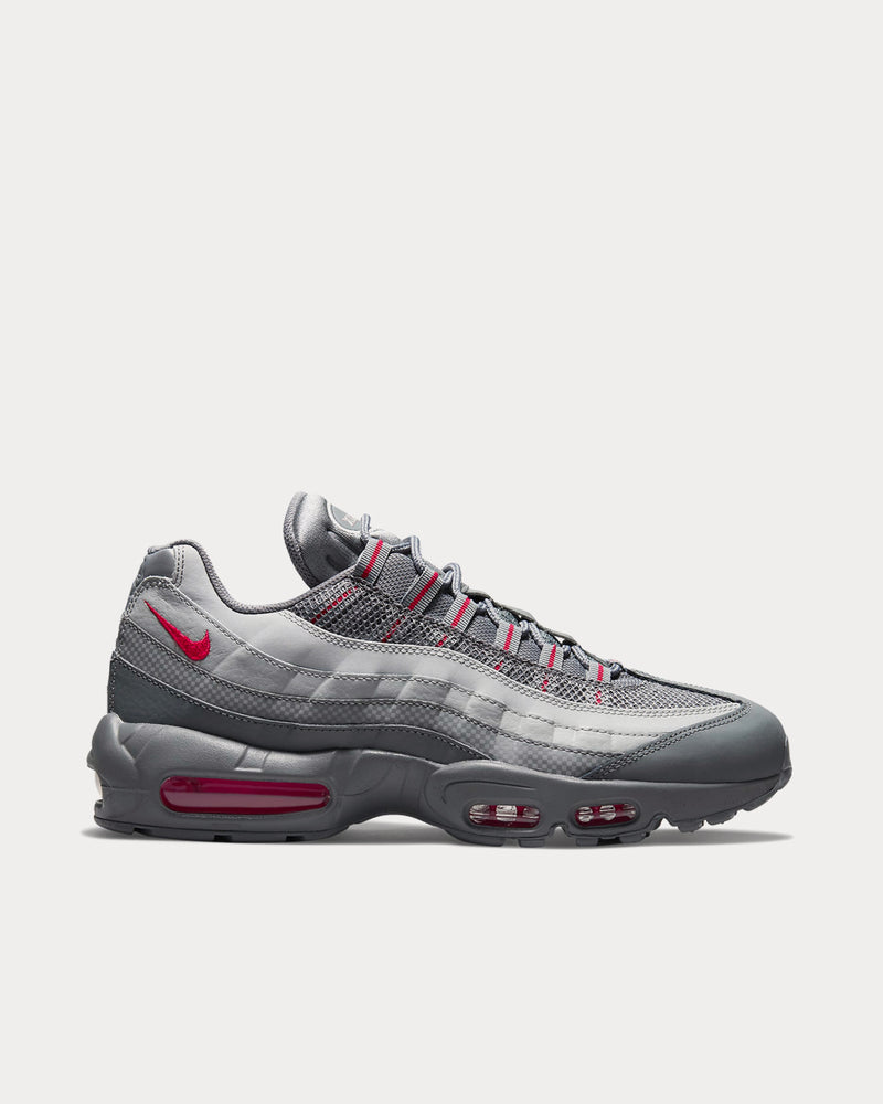 Nike Air Max 95 Essential Smoke Grey / Particle Grey / Light Smoke Grey / University Red Low Top Sneakers - 1