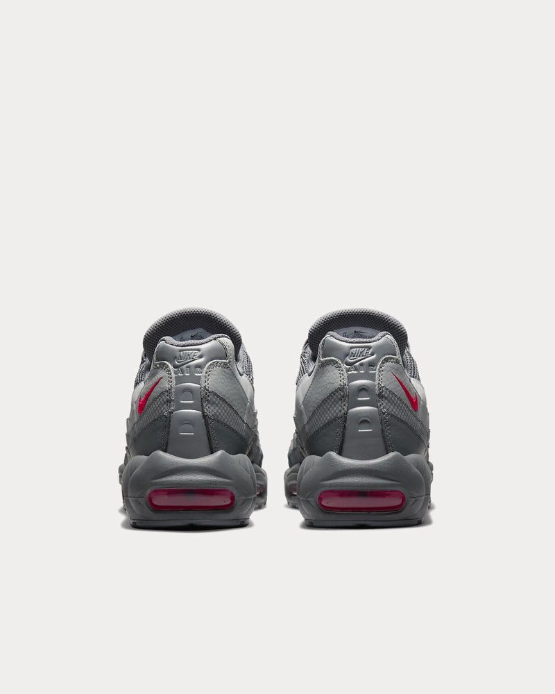 Nike Air Max 95 Essential Smoke Grey / Particle Grey / Light Smoke Grey / University Red Low Top Sneakers - 4