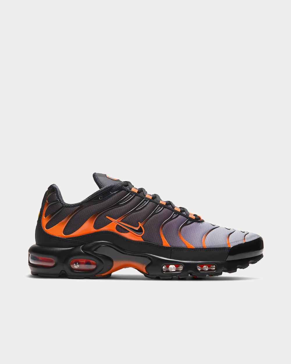 Nike Air Max Plus Black Team Orange Iron Grey Low Top Sneakers Sneak in Peace