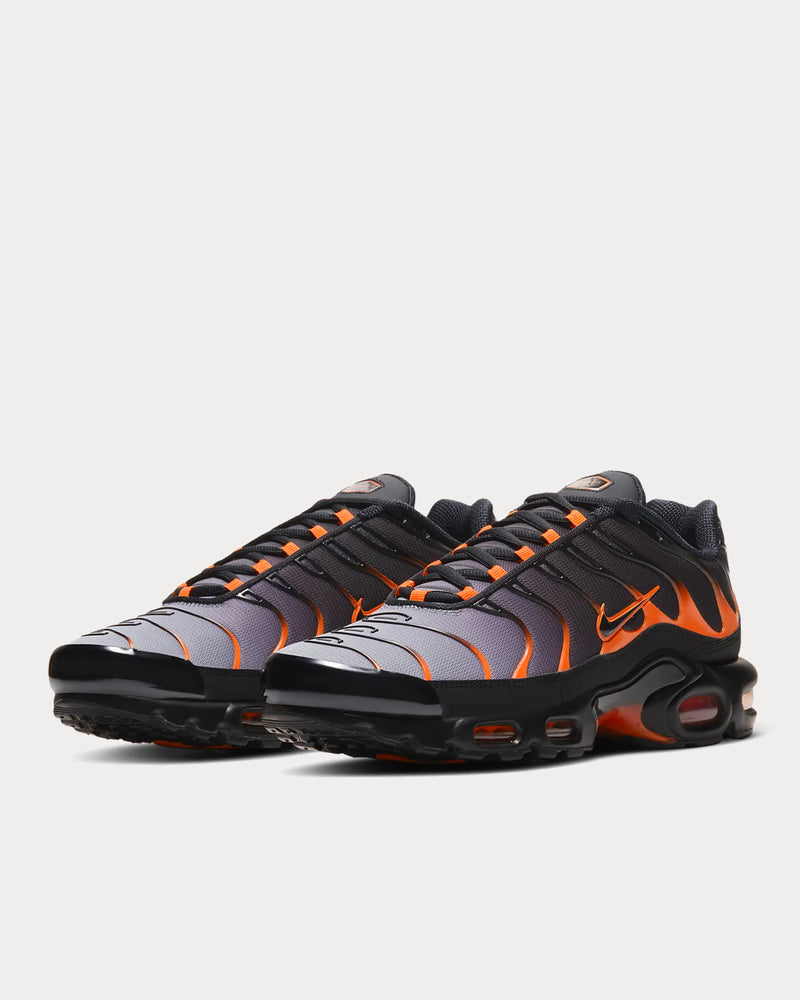 Nike Air Max Plus Black/Team Orange/Iron Grey Low Top Sneakers - 2