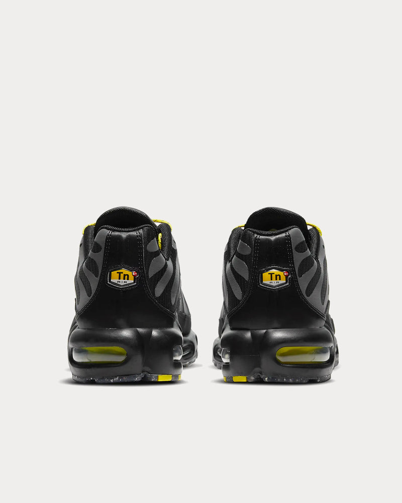 Nike Air Max Plus Black/Metallic Silver/Opti Yellow/Black Low Top Sneakers - 4