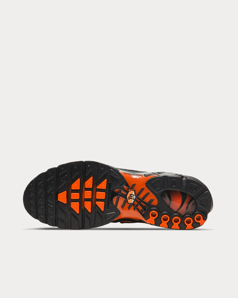 Nike Air Max Plus Black/Team Orange/Iron Grey Low Top Sneakers - 4