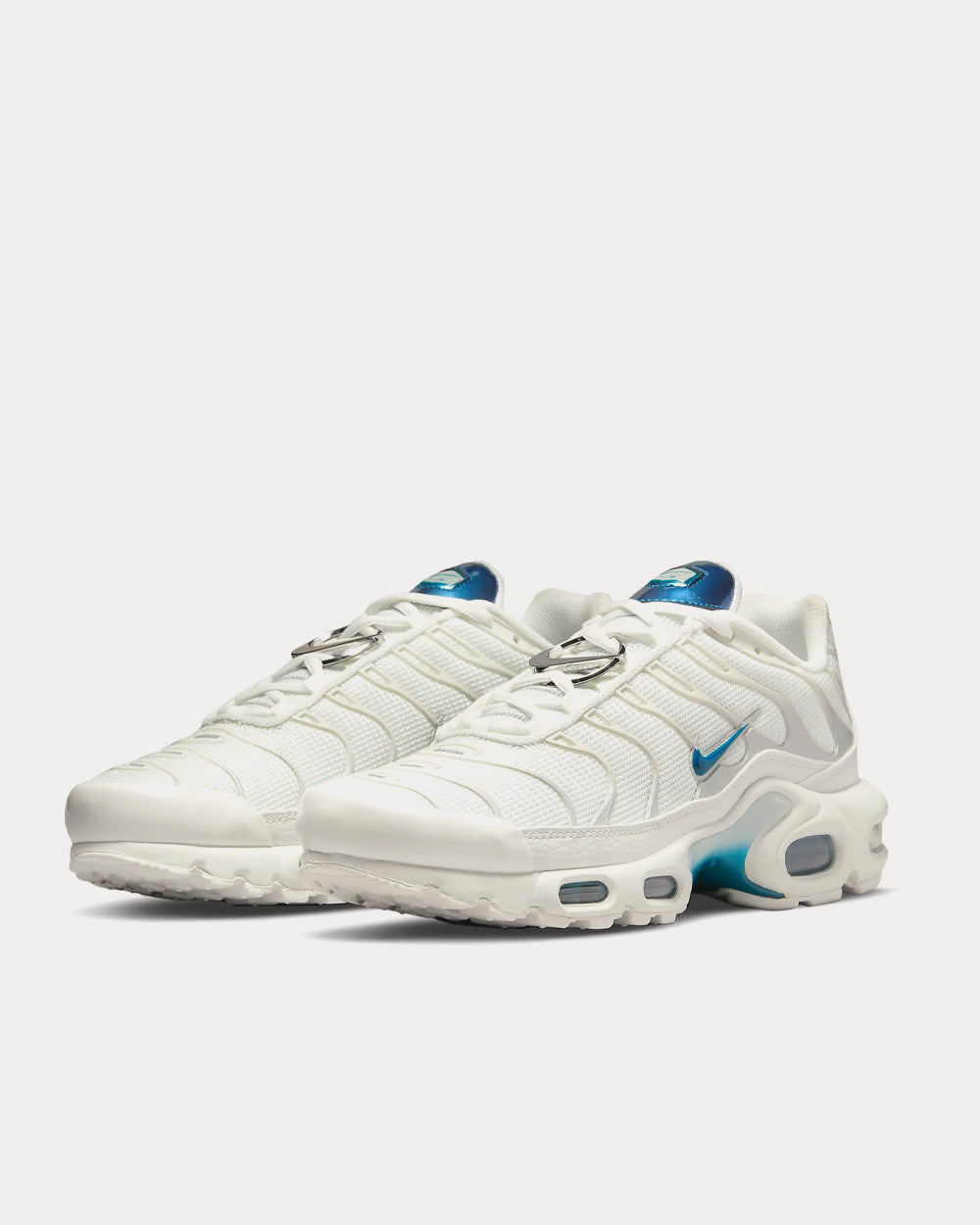 Nike Air Max Plus Summit White / Grey Fog / Metallic Silver / Bright Spruce Low Top Sneakers - 3