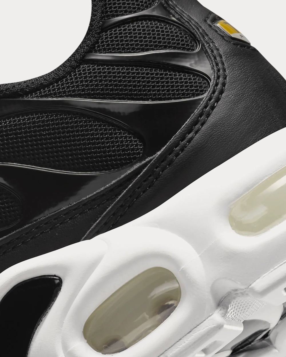 Nike Air Max Plus Black / White Low Top Sneakers - 6