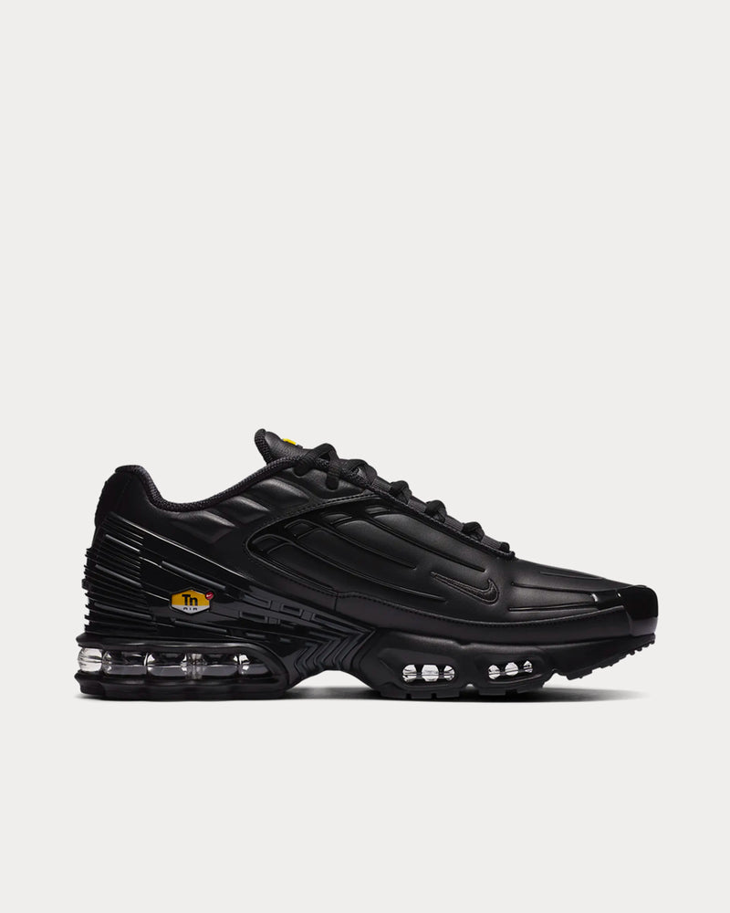 Nike Air Max Plus 3 Leather Black Low Top Sneakers - 1