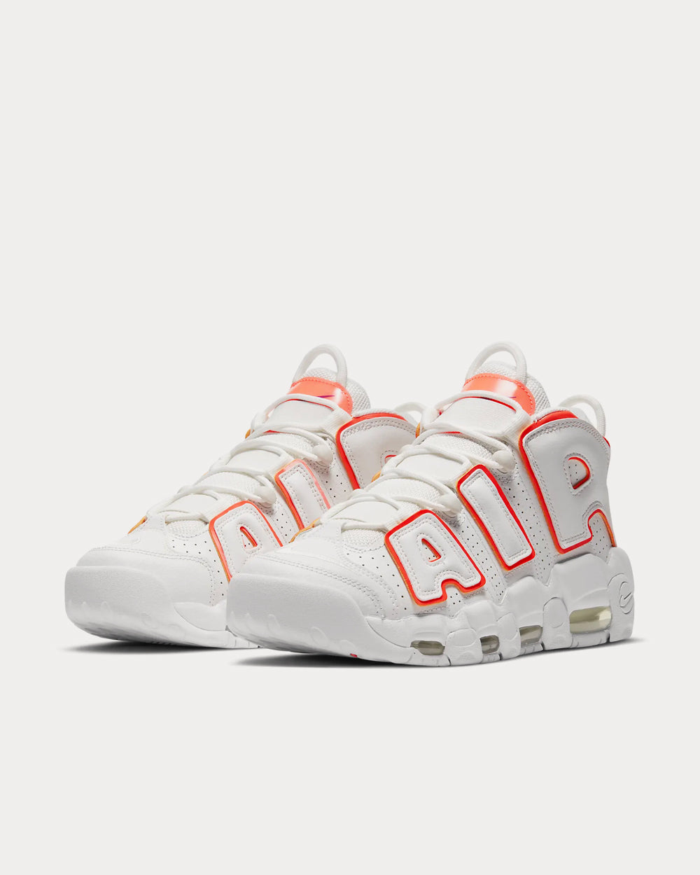 Nike Air More Uptempo White High Top Sneakers - 2