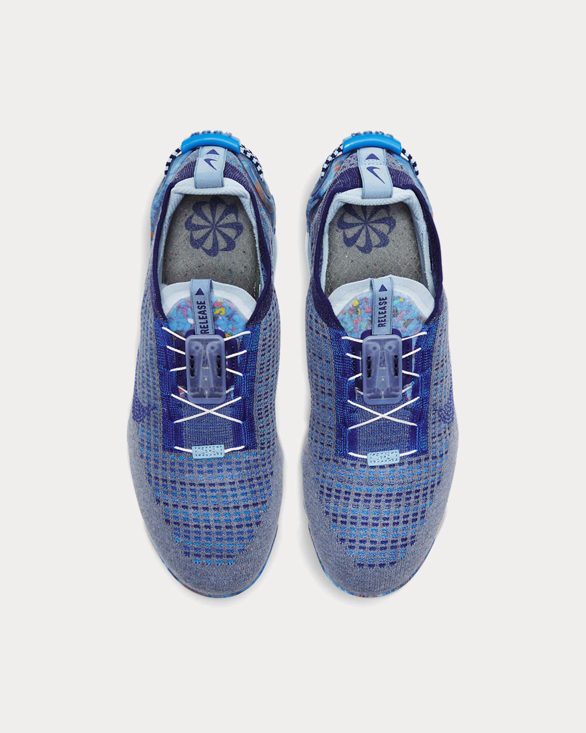 Nike Air VaporMax 2020 Flyknit Stone Blue Low Top Sneakers - 3