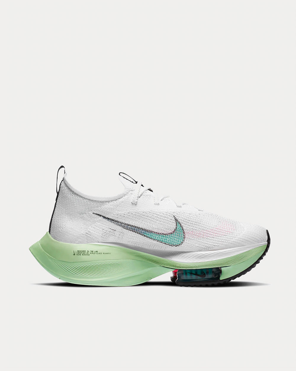 Nike Air Zoom Alphafly NEXT White Jade Running Trainers - 1