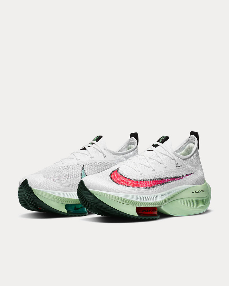 Nike Air Zoom Alphafly NEXT White Jade Running Trainers - 2