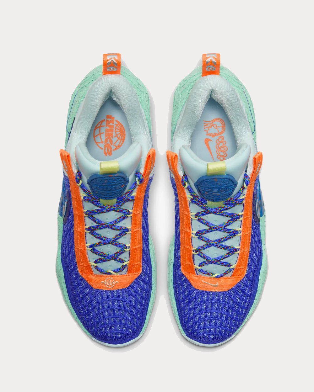 Nike Cosmic Unity Sapphire/Atomic Orange/Glacier Blue/Green Glow Low Top Sneakers - 3