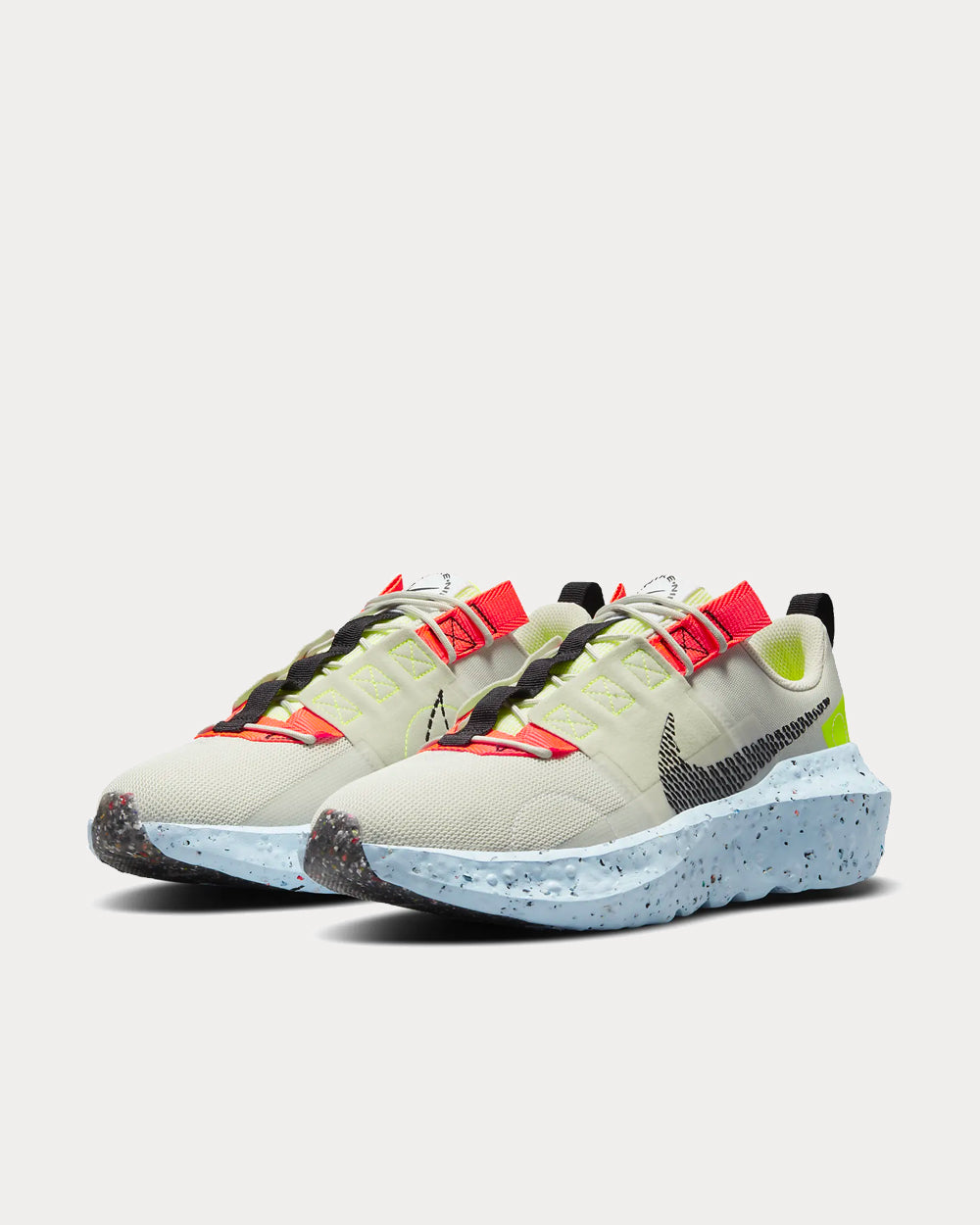 Nike Crater Impact Light Bone / Stone / Bright Crimson / Black Low Top Sneakers - 2