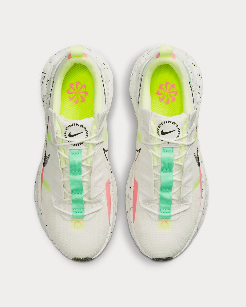 Nike Crater Impact Summit White / Green Glow / Sunset Pulse / Black Low Top Sneakers - 3