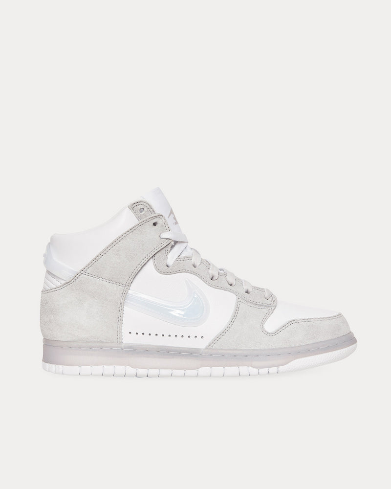 Nike x Slam Jam Dunk White / Clear Pure Platinum High Top Sneakers - 1