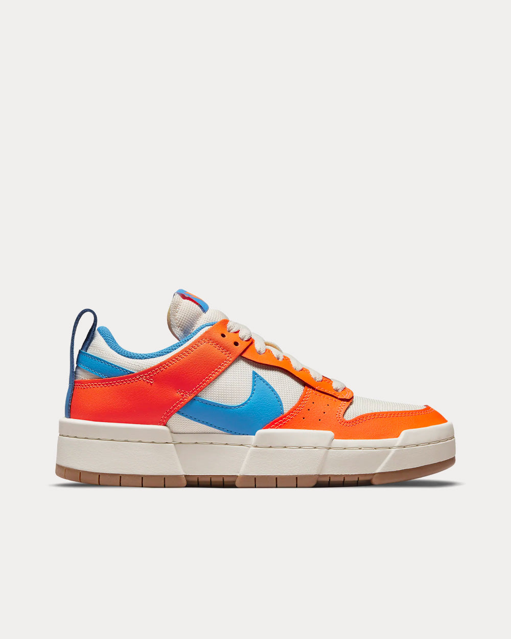 Orange and blue hightop nike dunks best sale