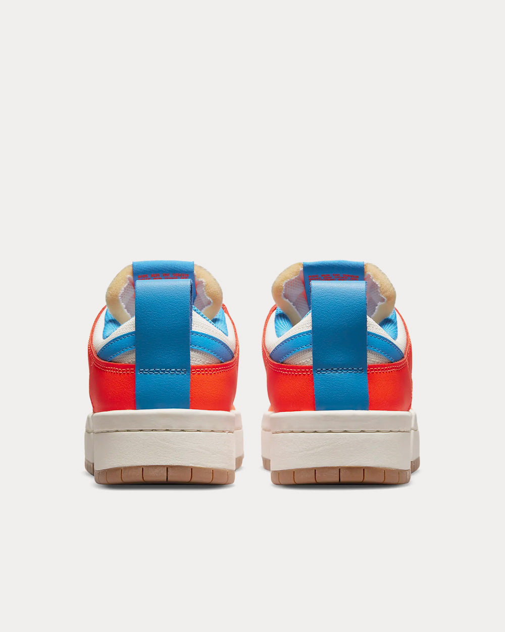 Nike Dunk Low Disrupt Sail / Total Orange / Gum Medium Brown / Light Photo Blue Low Top Sneakers - 4