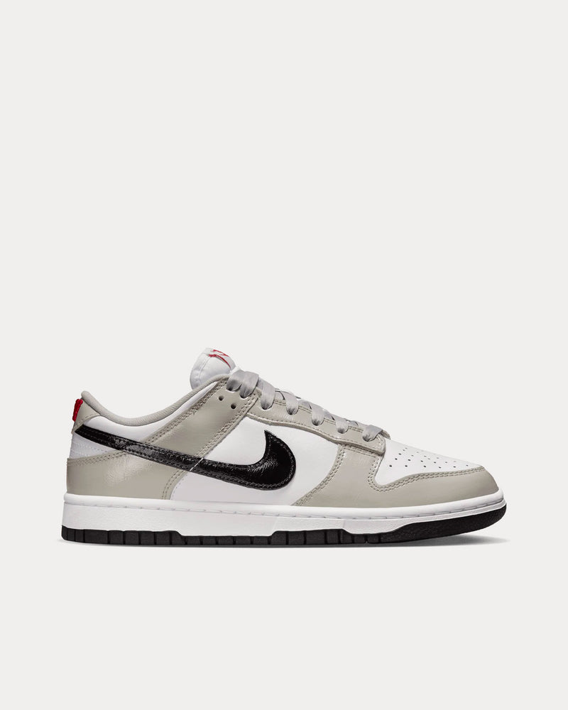 Nike Dunk Low Essential Light Iron Ore / Black / White & Red Low Top Sneakers - 1