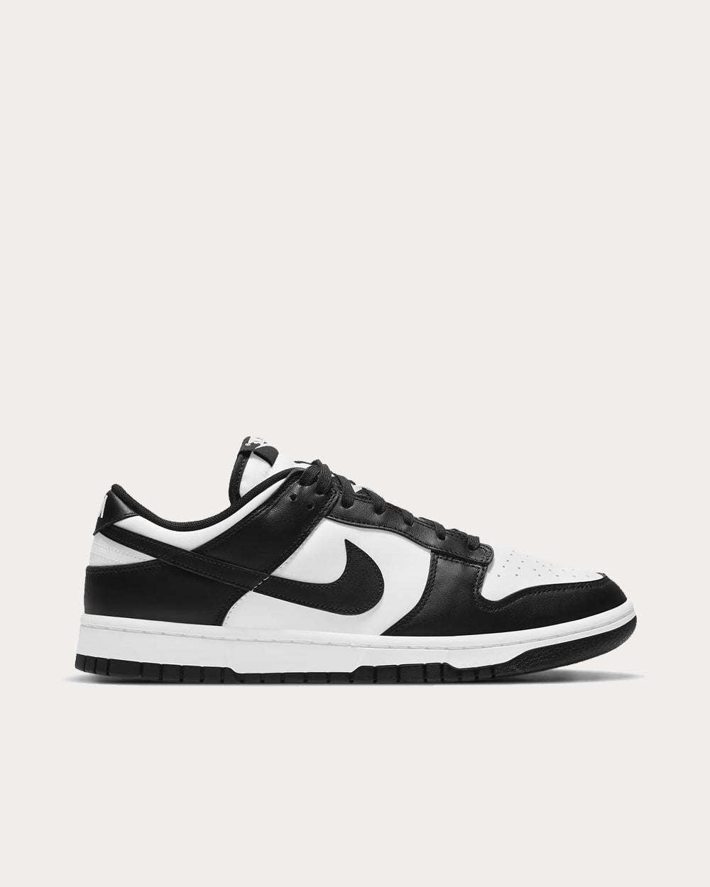 Nike Dunk Low Retro White / White / Black Low Top Sneakers - 1