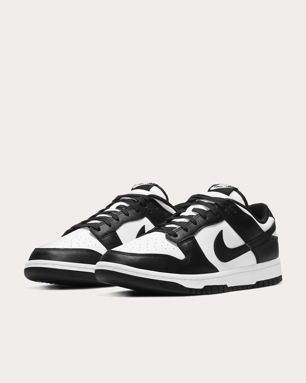 Nike Dunk Low Retro White / White / Black Low Top Sneakers - 2