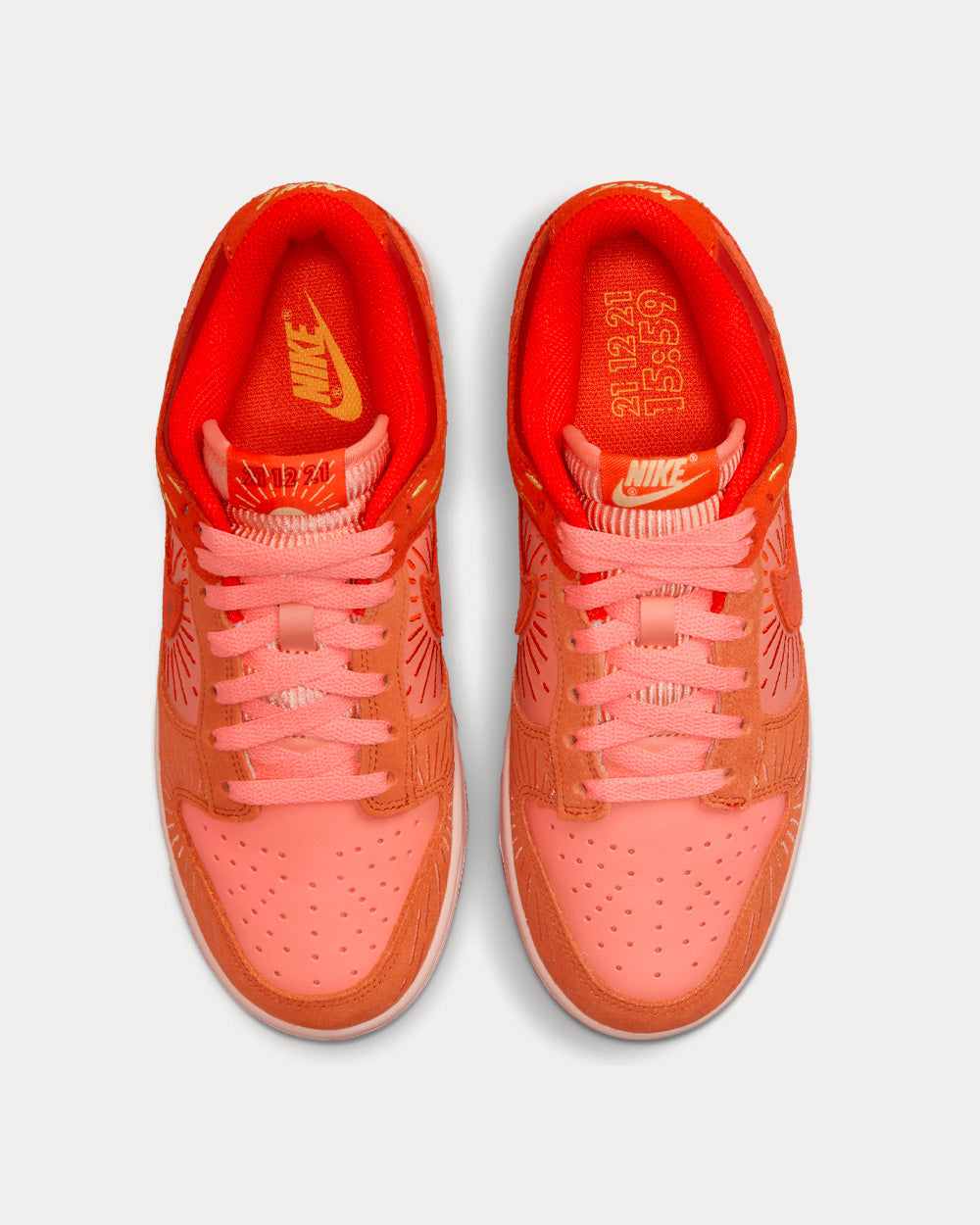 Nike Dunk Low Team Orange / Crimson Bliss Low Top Sneakers - 2